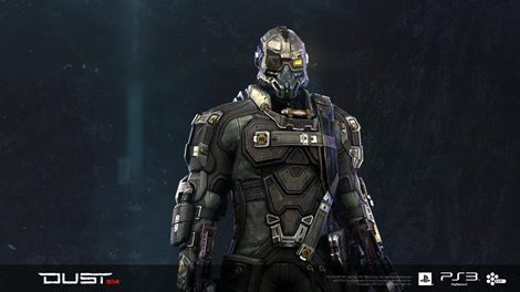 The Logistics dropsuit is outfitted with the latest in integrated diagnostic technology, most of which revolves around maintaining the condition and efficiency of squad mates and their equipment.