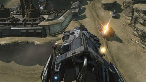 In game screenshot of a Caldari Dropship vehicle