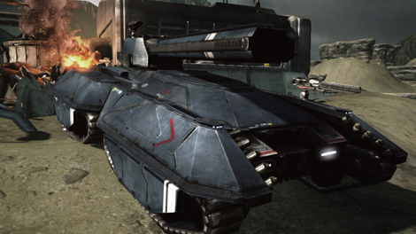 An in game screenshot of a HAV.