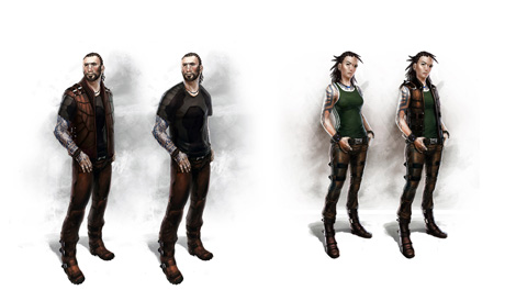 Concept art piece for 2011 Minmatar characters