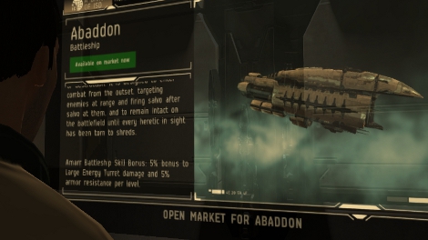 Market Information on Captain's Quarters Screen