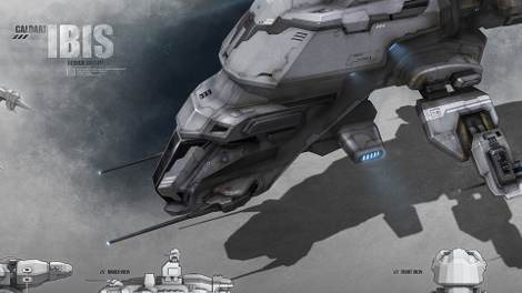 Concept art piece for the updated Ibis rookie ship