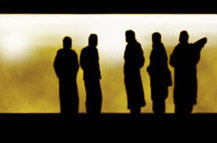 Silhouettes of people
