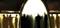 Party seen through doors