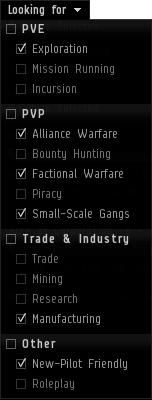 Filter options