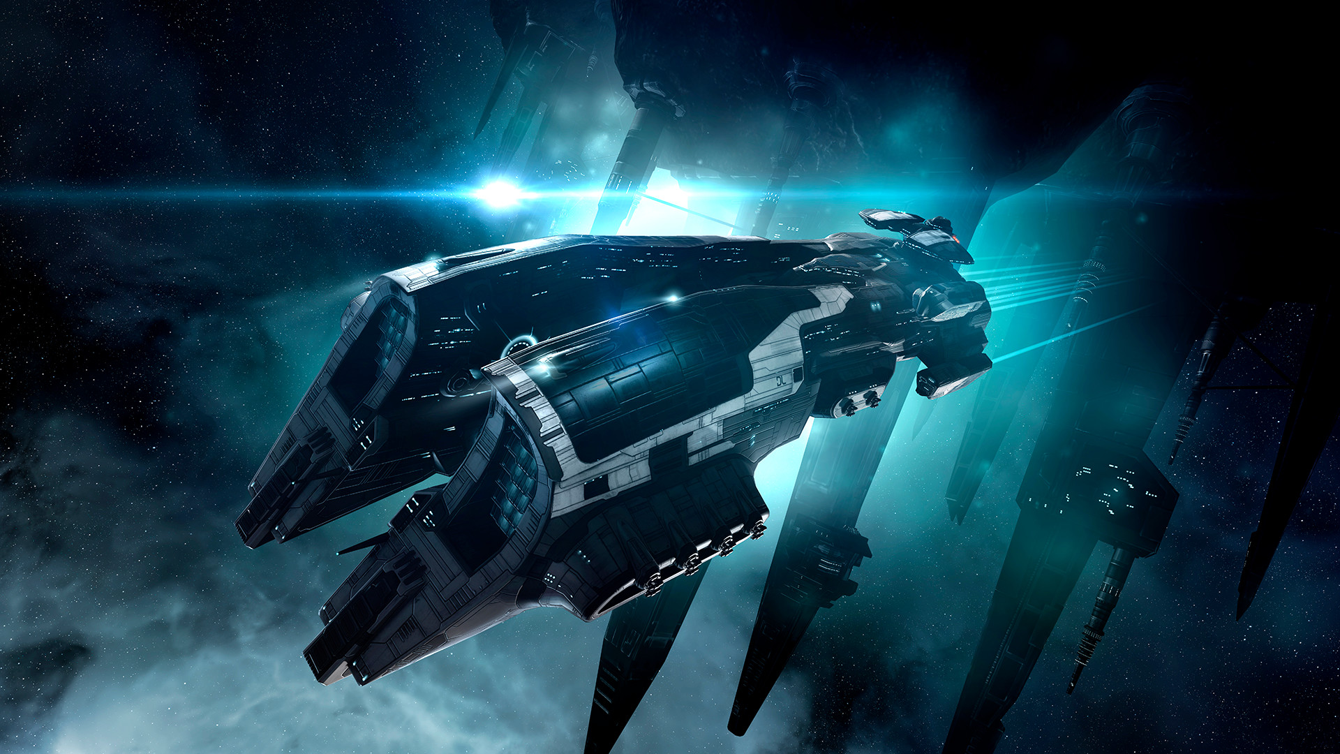 eve online concept ships science fiction art retro