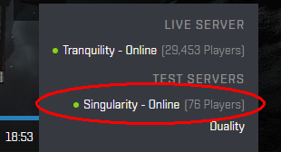 Unable login to Singularity with EPIC account - Test Server Feedback - EVE  Online Forums