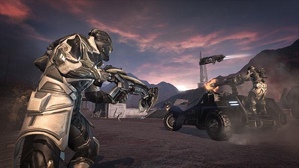 Amarr Dropsuit and Saga II LAV Battle Kit