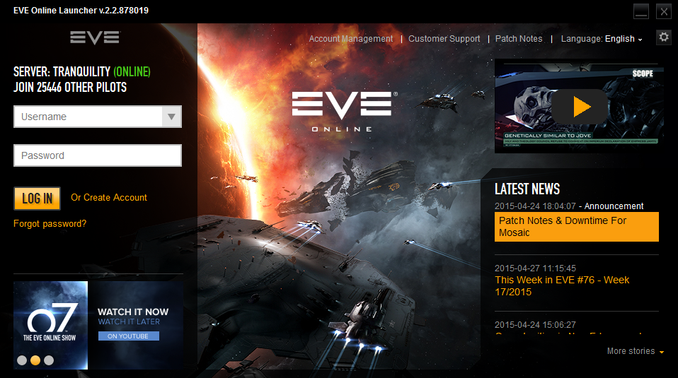 download eve online launcher